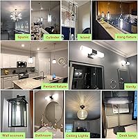 Vista 5 de NOVELUX 7.3 Inch E26 Led Bulb 6W, Equal 80 Watt 4000K Neutral White Edison Bulbs Dimmable, T10 T9 Long Tubular Clear Glass Light Bulb 800LM for