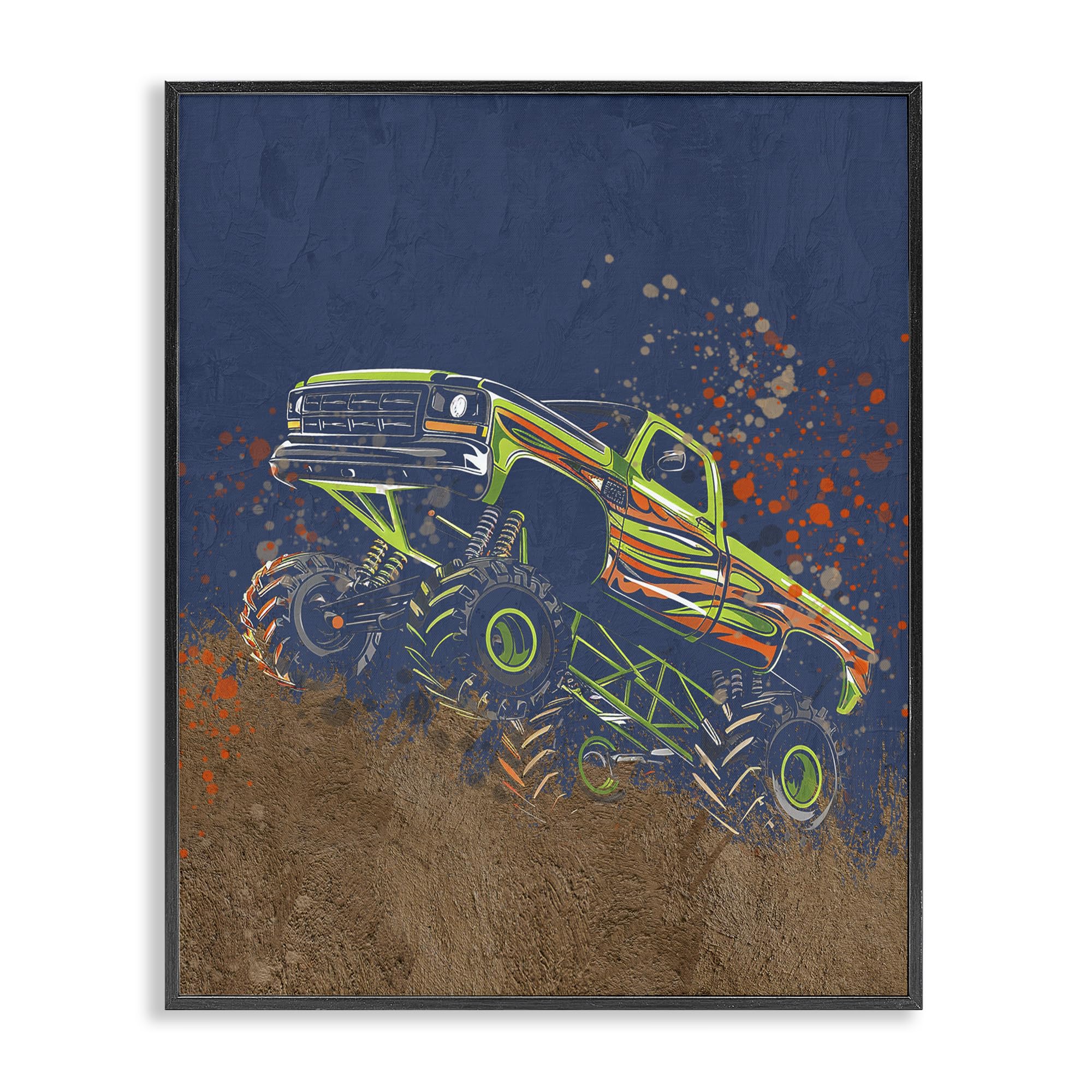 Cadre photo noir My Jam Truck Adventure Stupell Industries par Kim Allen 35x27 cm
