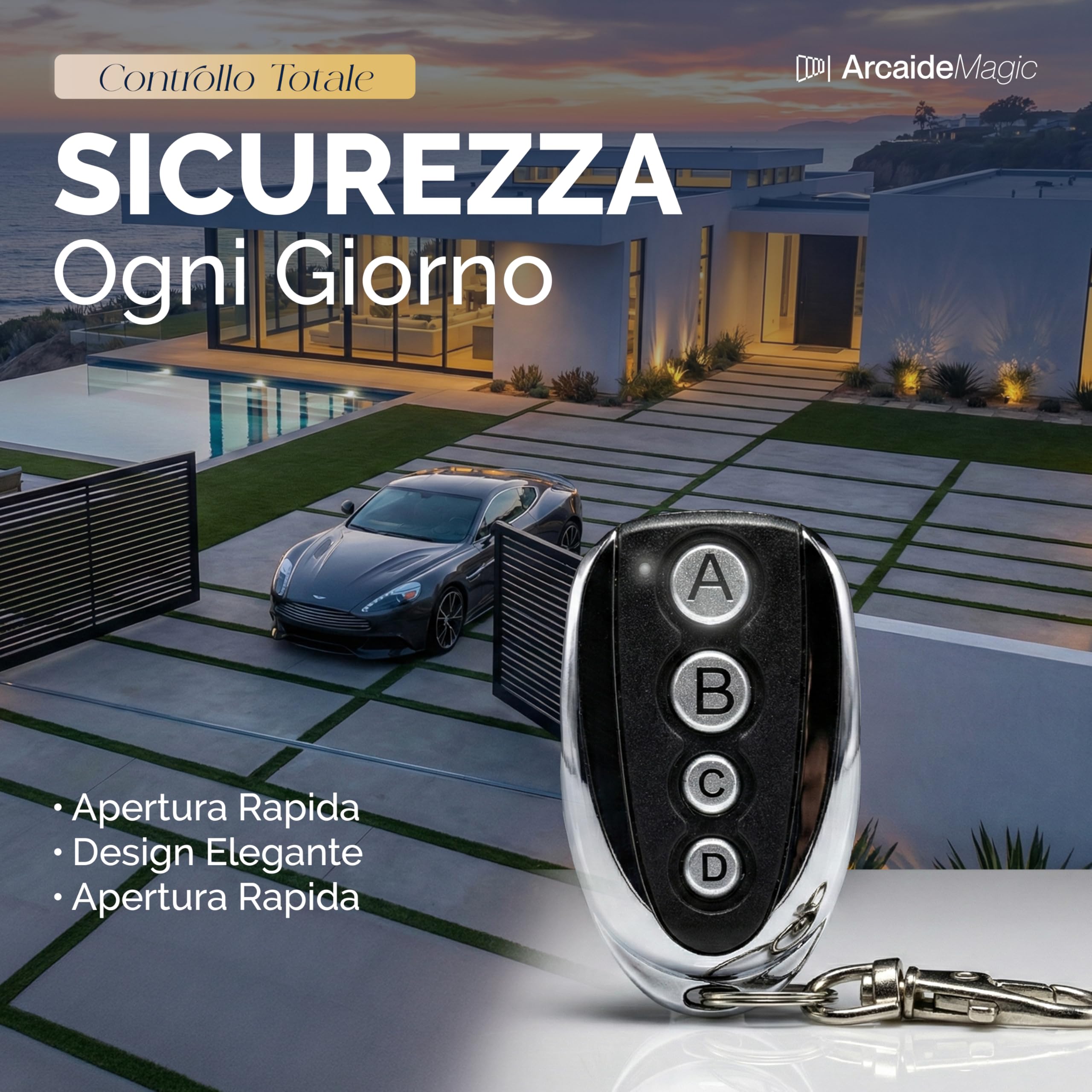 Telecomando Cancello Universale – Radiocomando Multifunzione per Cancelli e Garage