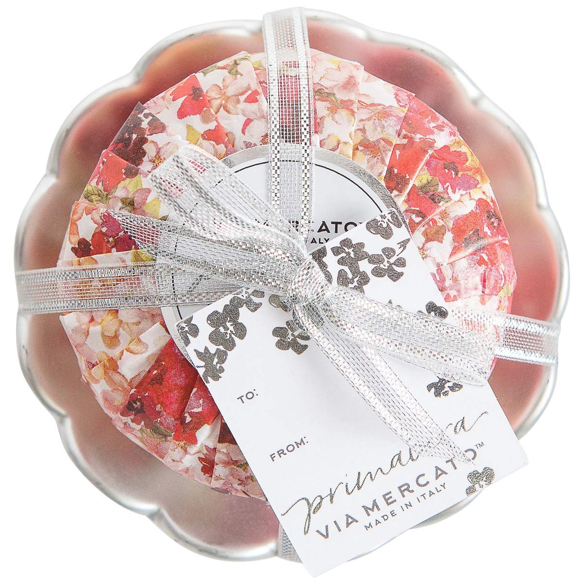 Primavera Spring Blossoms Collection, Soap & Dish Set, Red Currant Blossom, 100 Gram
