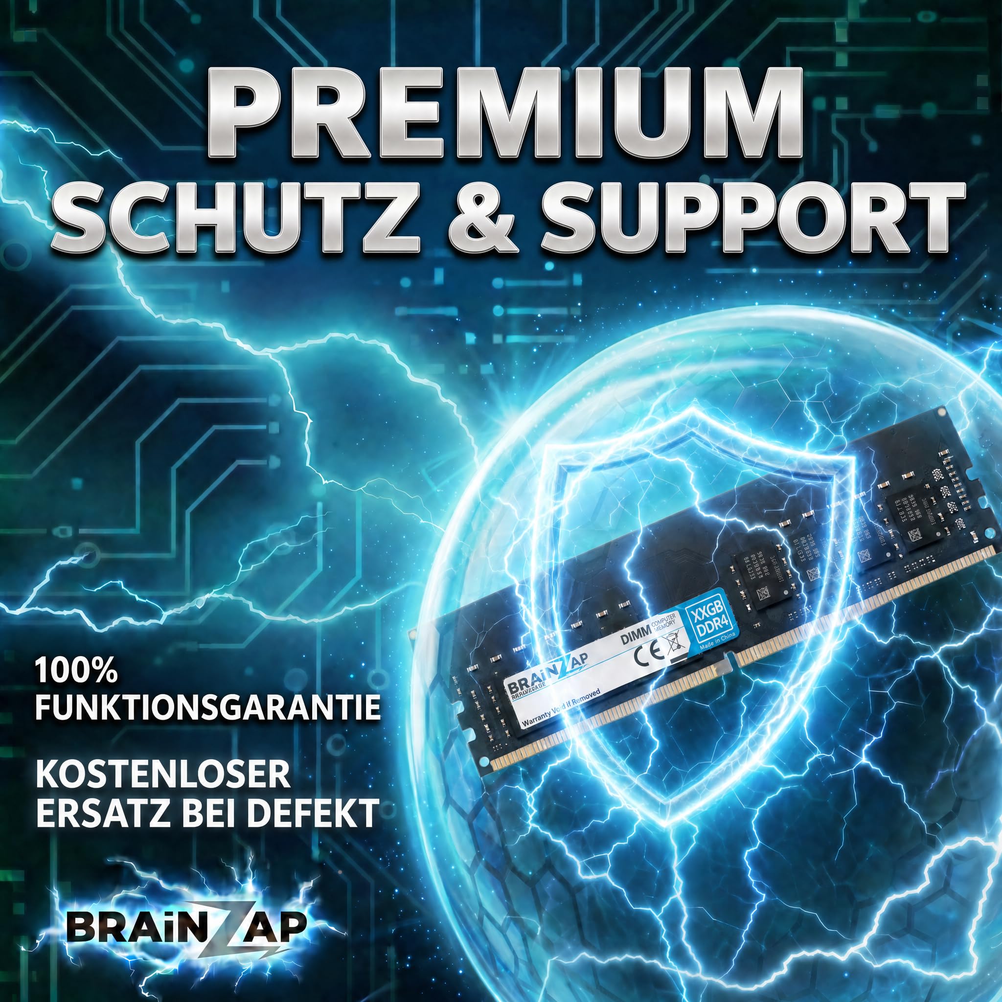 BRAINZAP 8 GB DDR4 RAM DIMM PC4-2133P-UAB-10 1Rx8 2133 MHz 1,2 V CL15 komputer stacjonarny pamięć bez buforowanej pamięci ECC