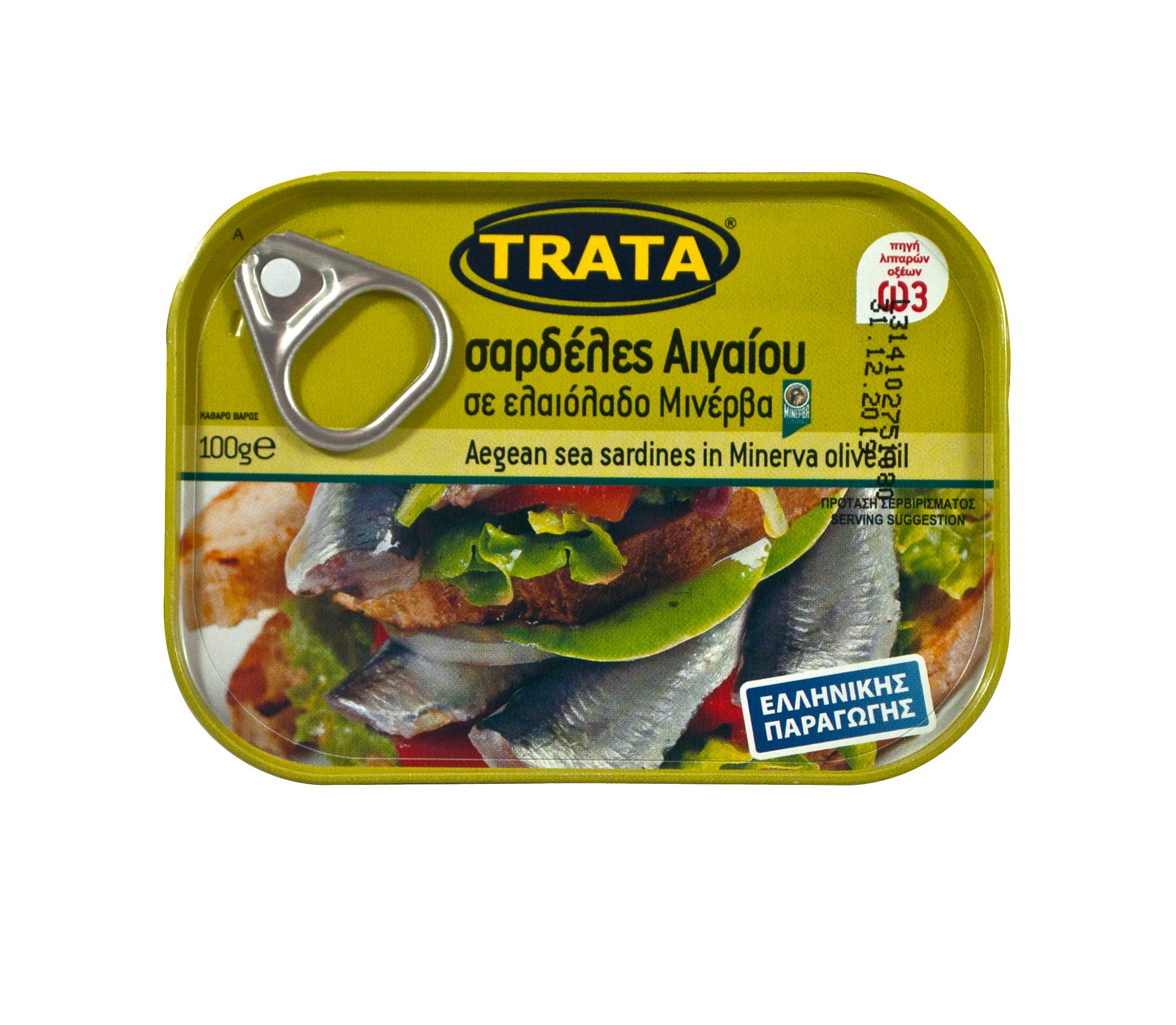 Trata greca sardine in olio di oliva Peso netto 400g