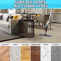 Vista 7 de 40 Pack Microfiber Mop Pads Machine Washable Cleaning Flat Mop Head Replacement Reusable Household Pads for Hardwood and Hard Surface Floor Cleaning