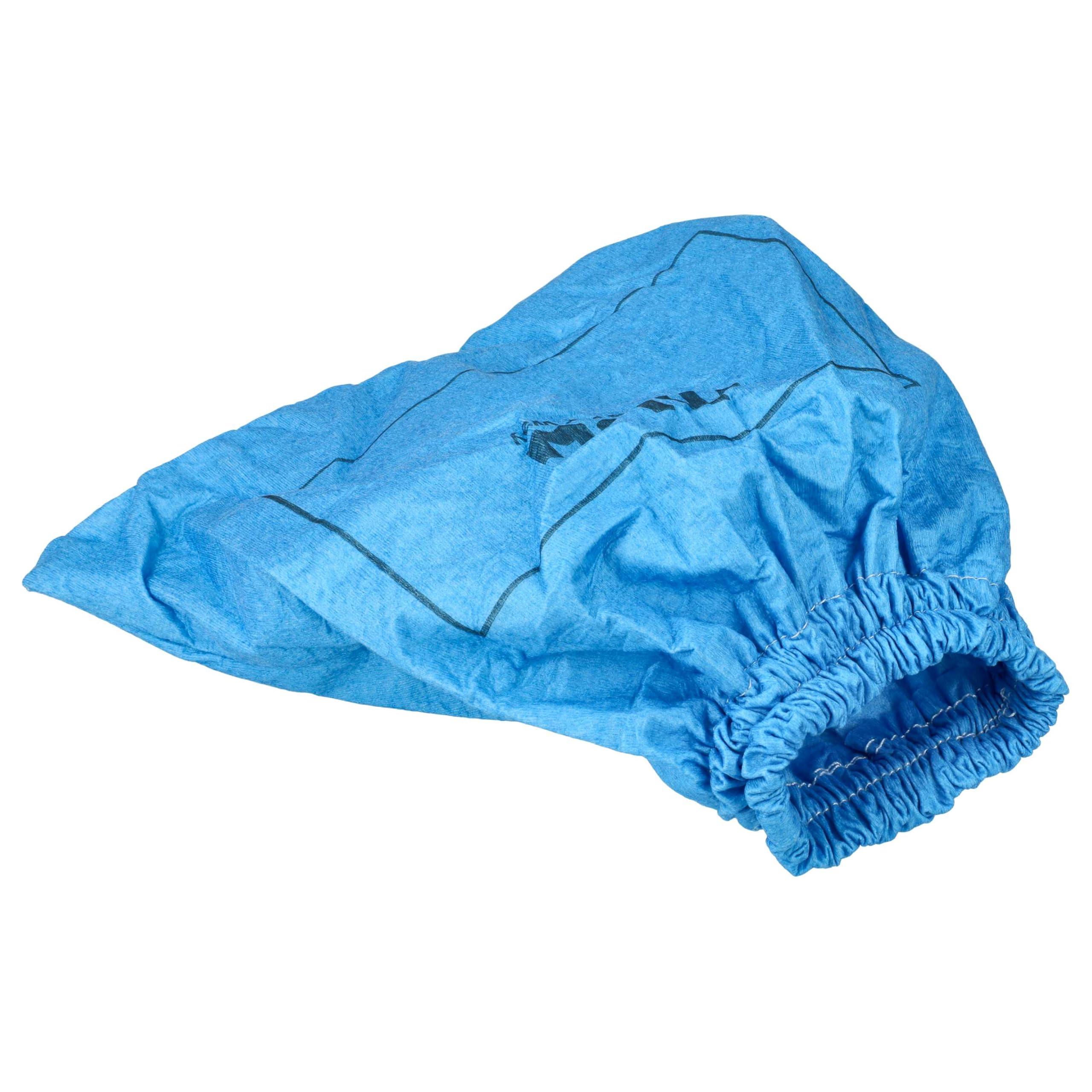 vhbw 3x Filtres textiles compatible avec Einhell TC-VC 1820 S | TE-VC 36/25 Li aspirateur sec et humide - Sac filtrant, lavable bleu