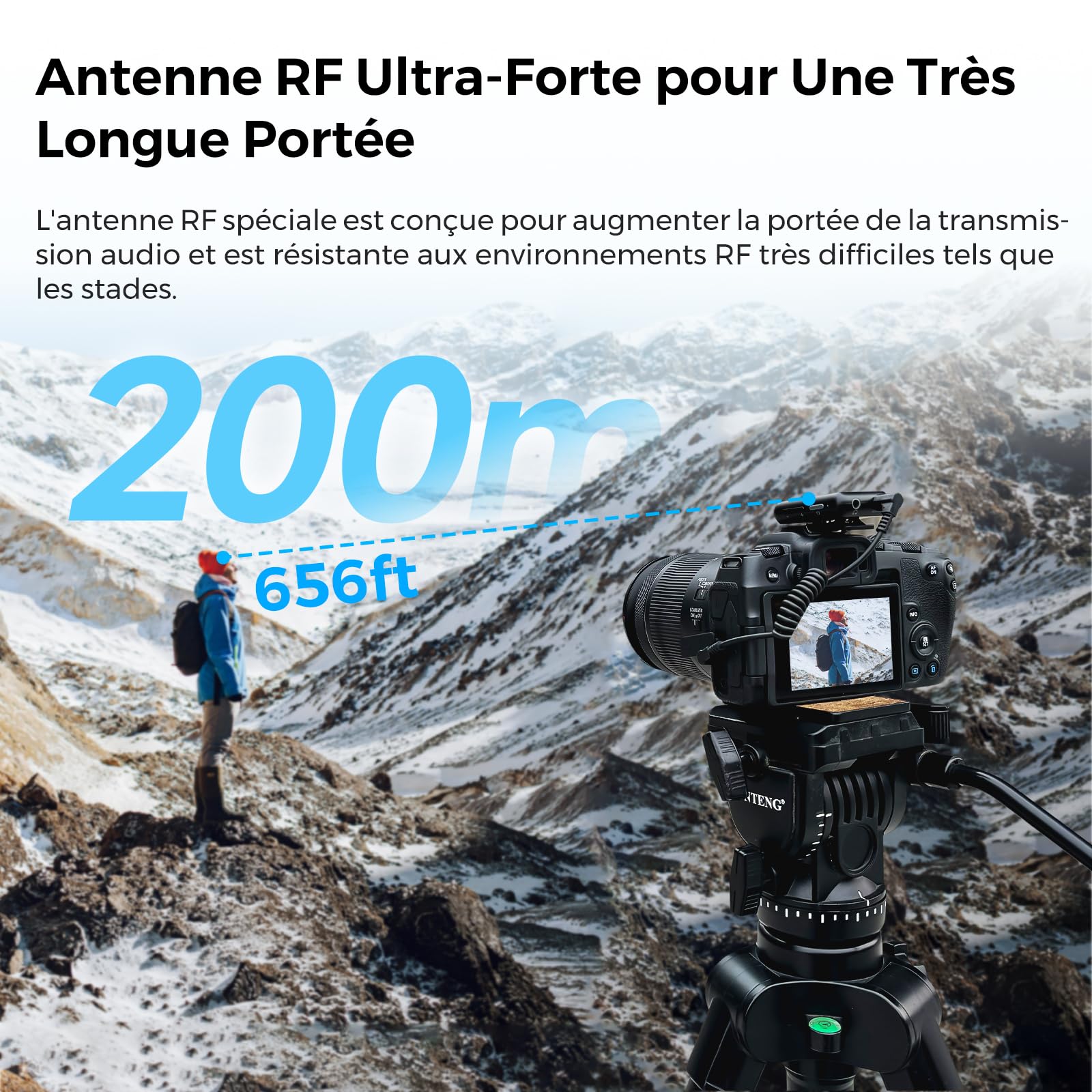 NearStream Micro Cravate sans Fil pour PC/Iphone/Androïde/Camera,AWM20D