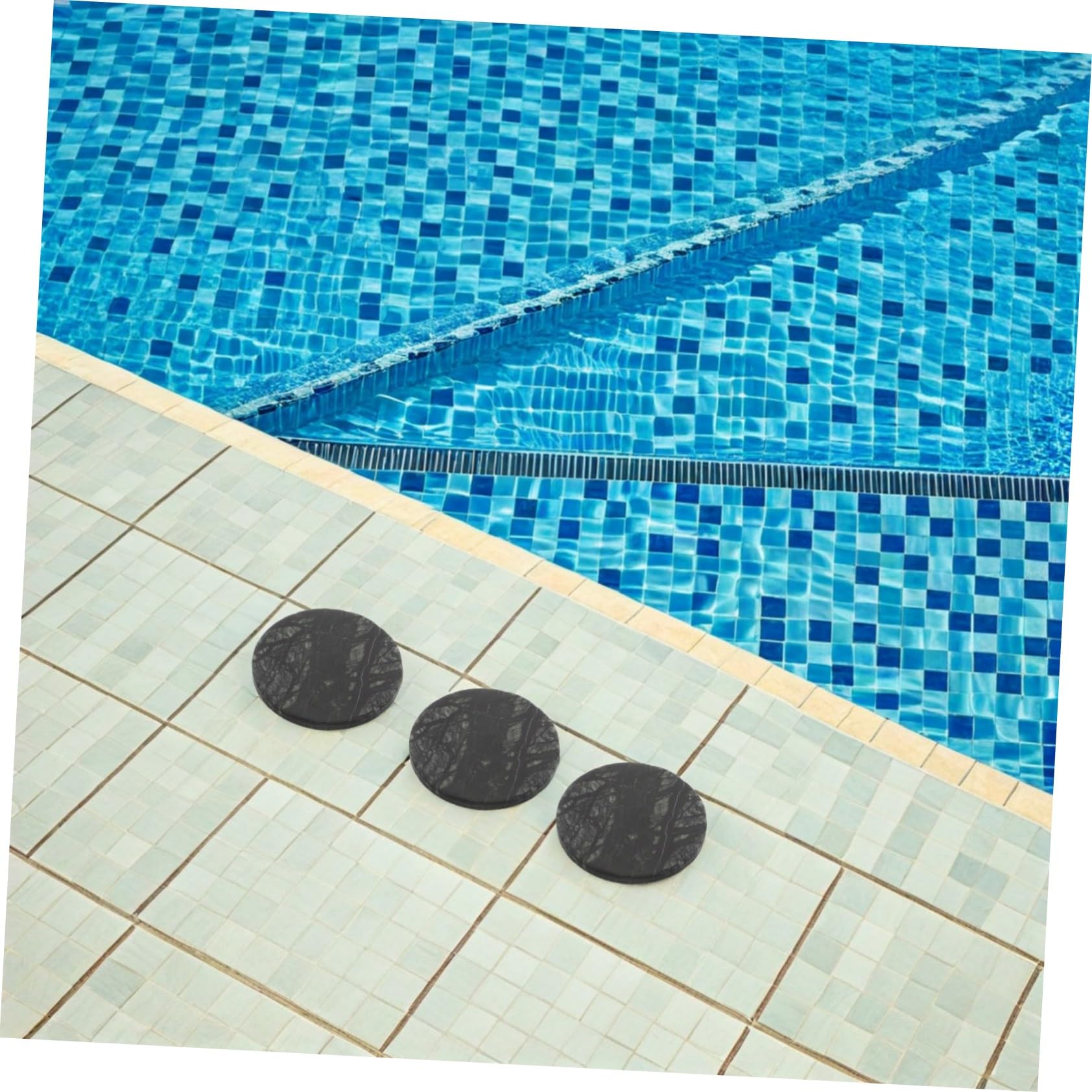 40 Pièces Skipping Rocks Game Set Natural Flat Stones for Outdoor Water Play Competitive Toss Toys for Pool Beach and River Games All-Weather Fun