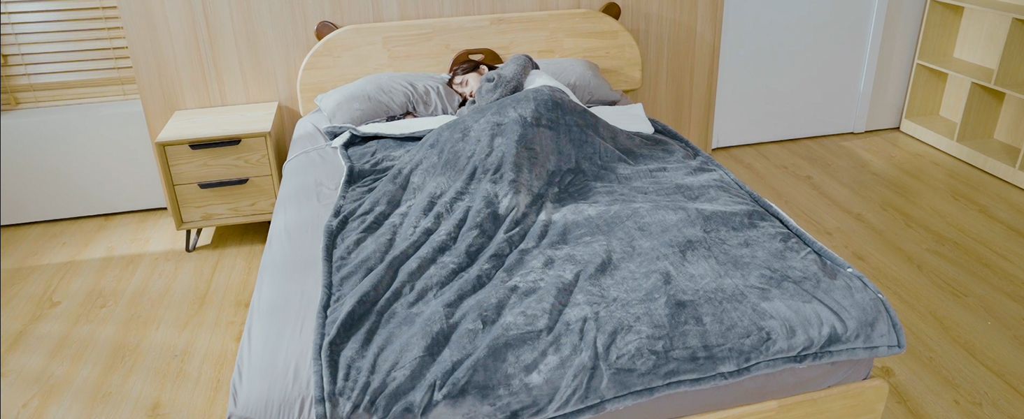 Amazon.co.jp : 電気毛布 敷き 掛け 電気膝掛け 電気ブランケット