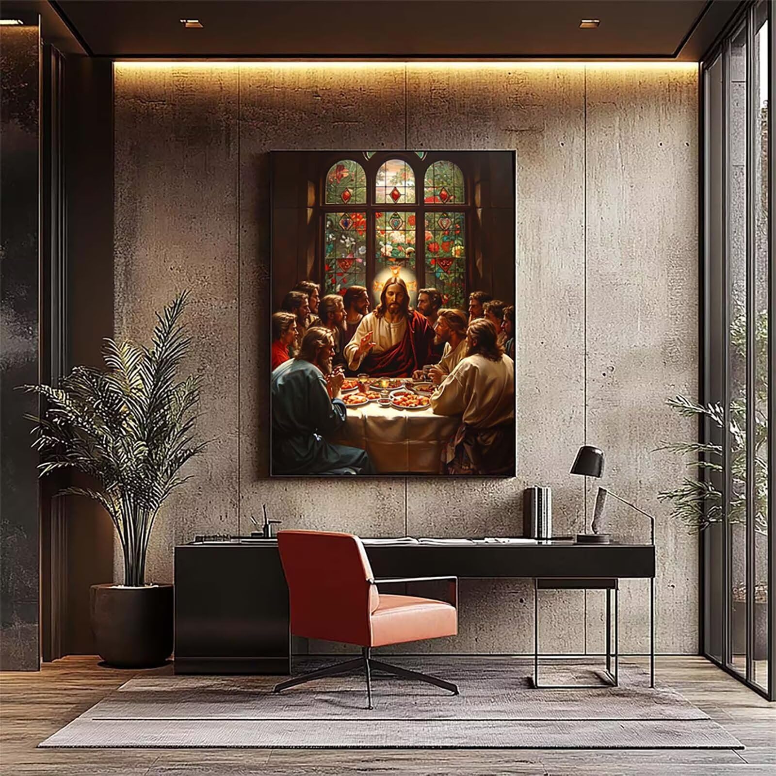 The Last Supper Zestawy artystyczne dla dorosłych, 5D Food Diamond Painting, zestawy do haftu krzyżykowego dla dorosłych, zestawy artystyczne z kryształami górskimi, hobby dla kobiet, prezenty do
