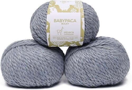 Miniatura 10 de 100 % lana de alpaca para bebé, 3.53oz, peso voluminoso, teñido a mano, hecho en Perú, celestial suave y perfecto para tejer y ganchillo (carnaval