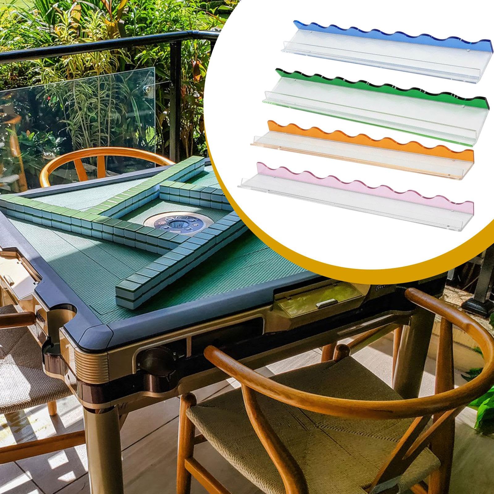 4 Teiliges Mahjong Set, Spielzubehör für Familienfeiern, Mahjong Steinablagen