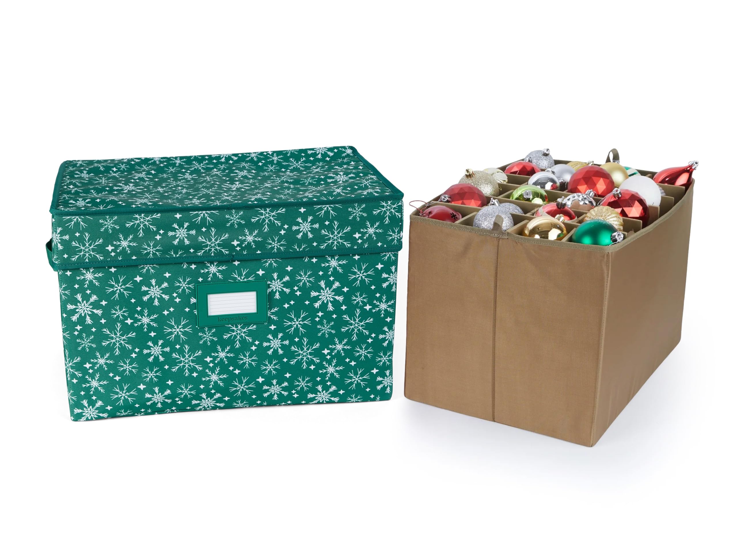 Covermates Adjustable Ornament Storage Box, 19.25" W x 13" D x 12.5" H