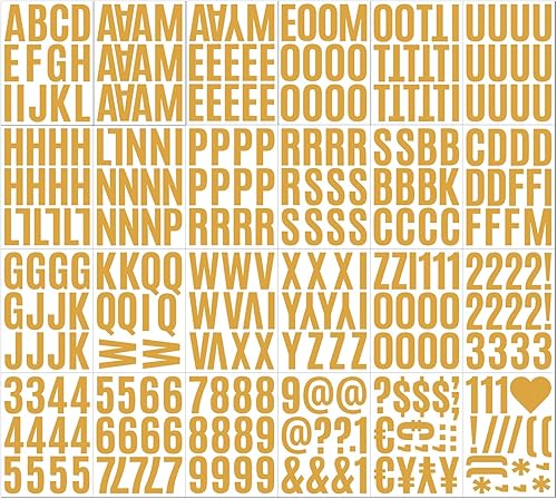 Miniatura 7 de 24 hojas de letras autoadhesivas de 2 pulgadas, letras de vinilo, letras mayúsculas, letras del alfabeto, letras adhesivas con números para