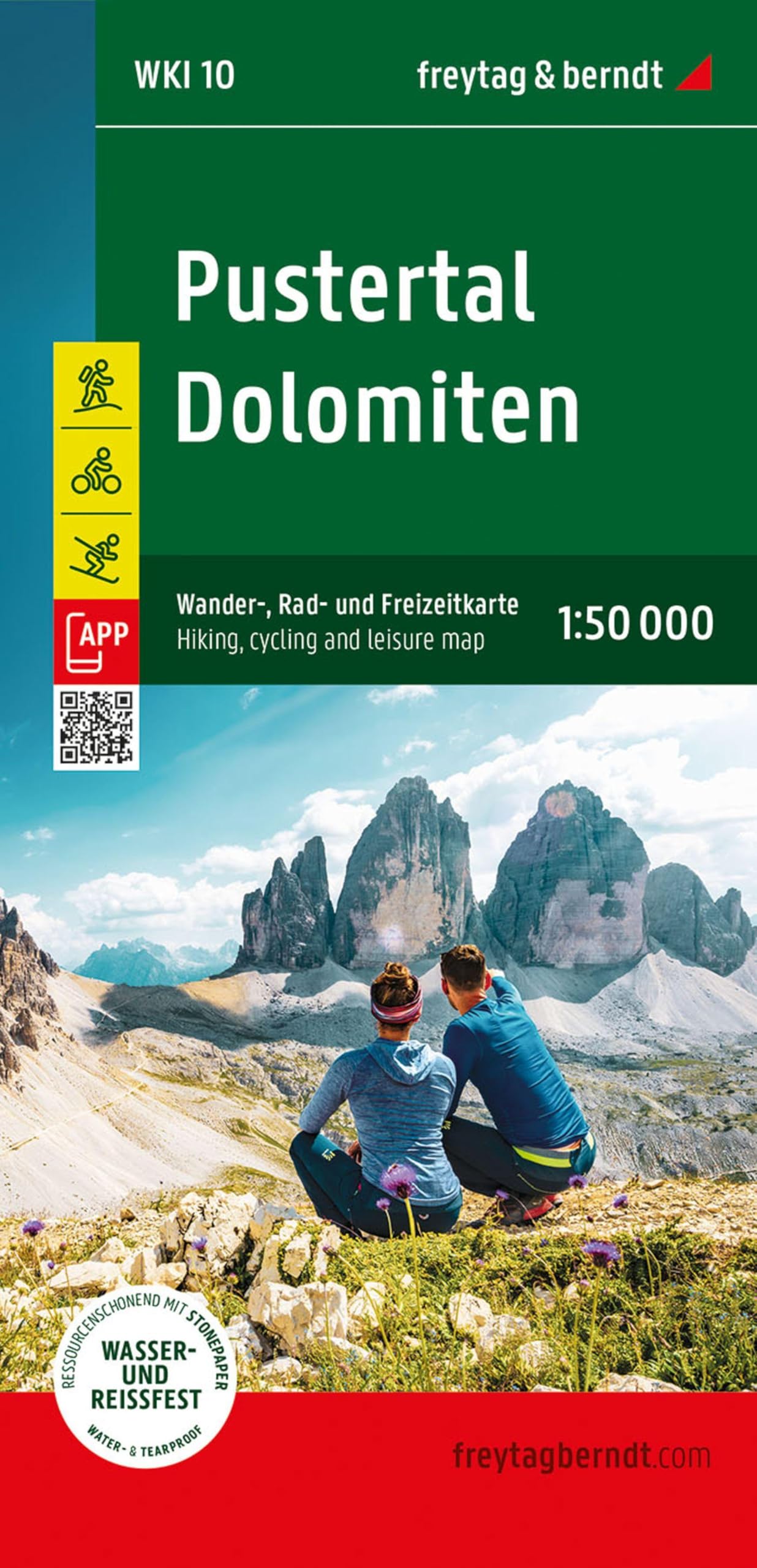 Pustertal - Dolomites Hiking, Cycling and Leisure Map: WKI10