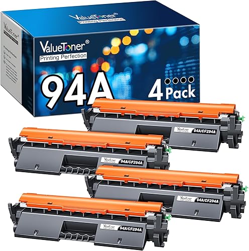 Miniatura 1 de Valuetoner Cartucho de tóner compatible con HP 94A cartucho de tóner negro CF294A para Pro MFP M118dw, M148dw, M148fdw, M148, M118 impresora (negro,