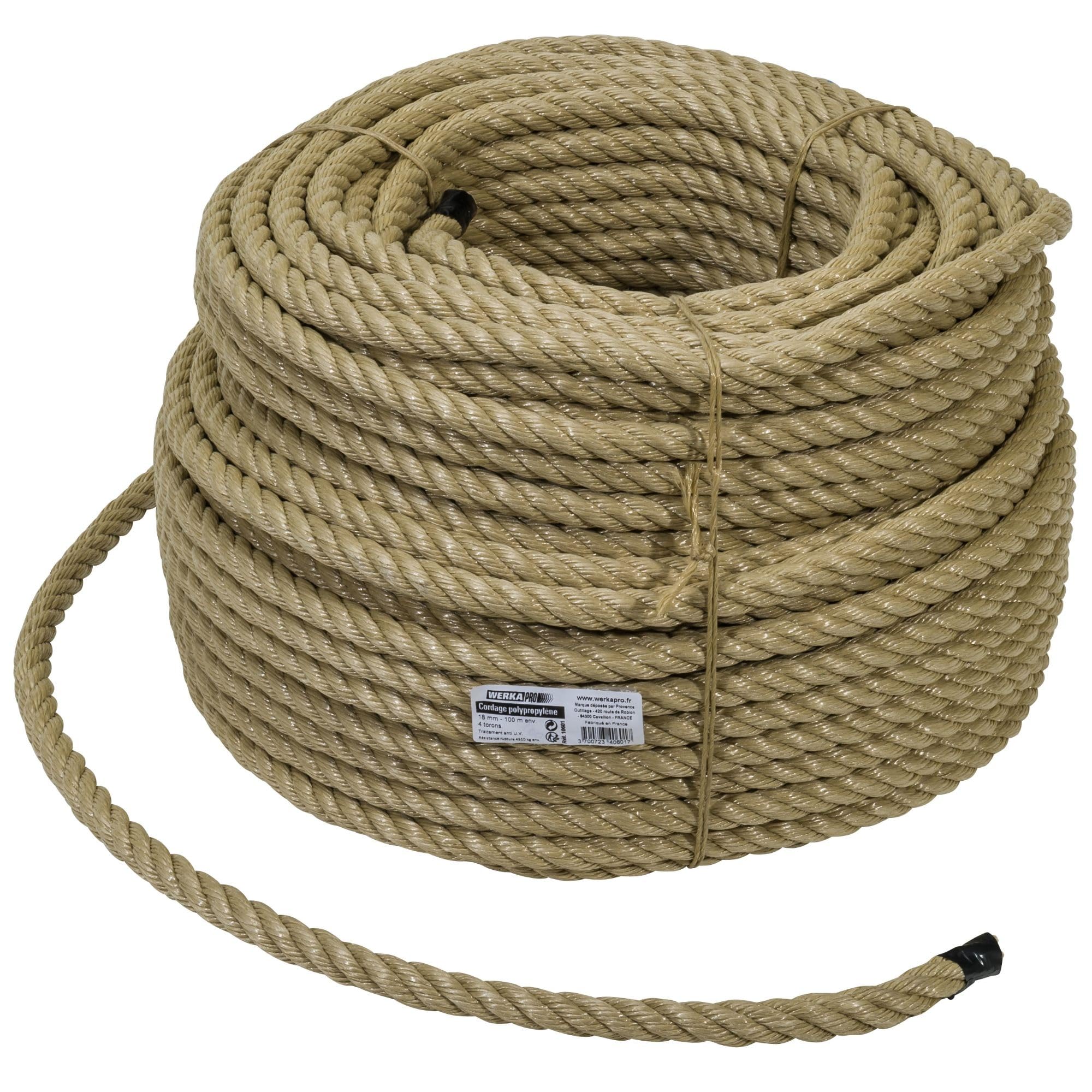 Cuerda de polipropileno WERKA PRO Ø18mm x 100m