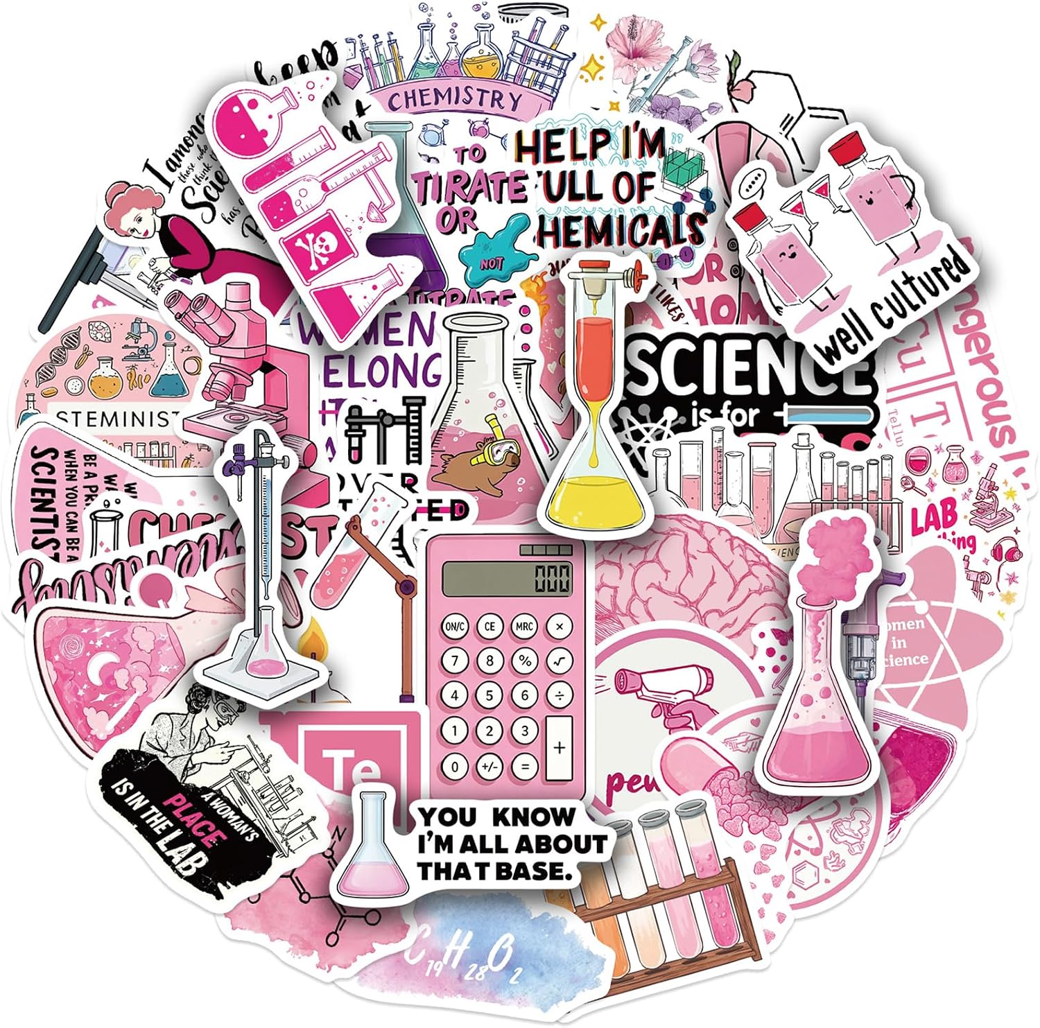 55pcs Disco Cowgirl Stickers - Pink Disco Party Decor, Western Cowgirl Aesthetic Waterproof Stickers for Water Bottle, Laptop, Skateboard - Pink Preppy Decor for Teen Girl Bedroom (cowgirlD) image 4