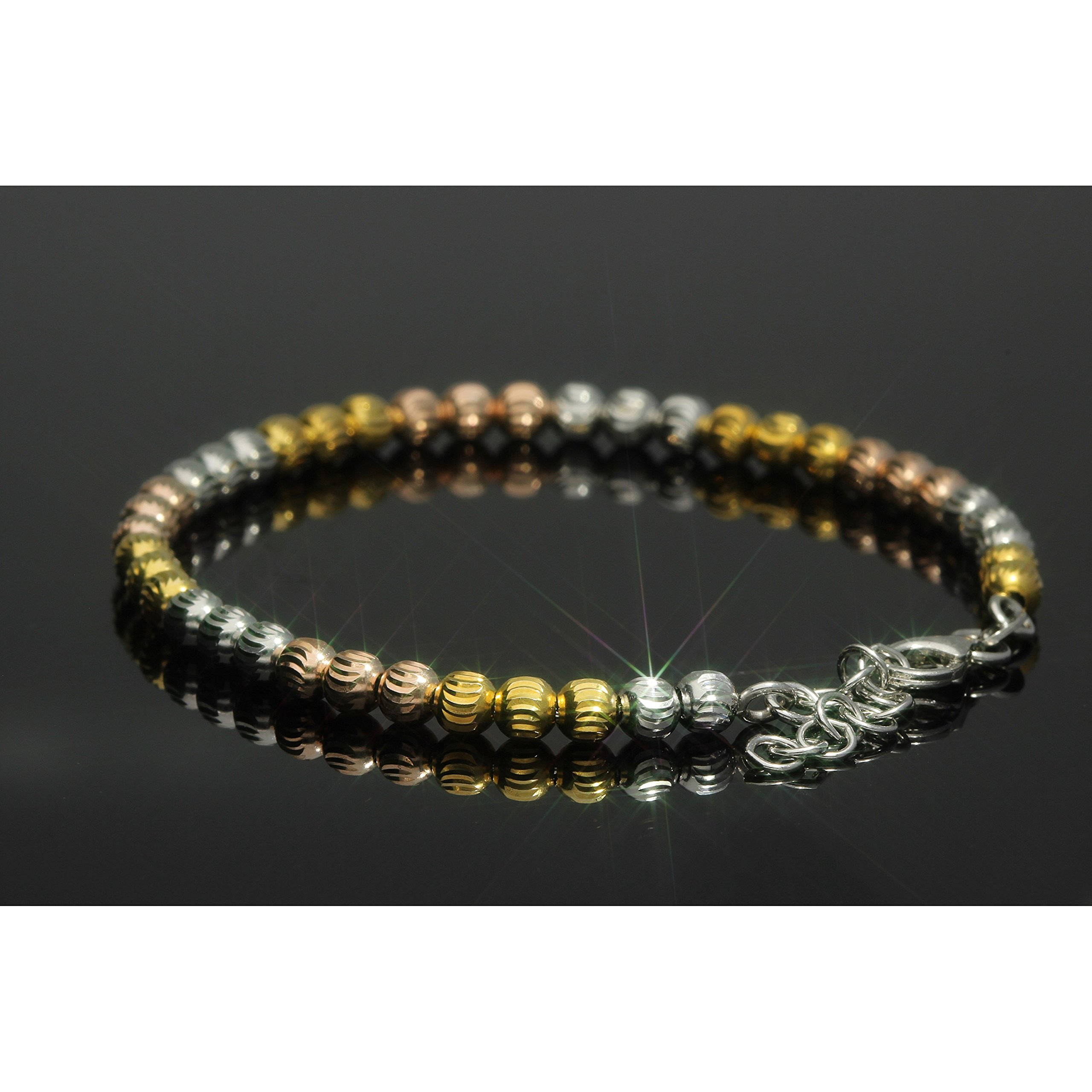 LILLY MARIE Braccialetto Chic In Argento Sterling Placcato Oro Rosa E Oro Giallo Con Marchio Di Autenticità