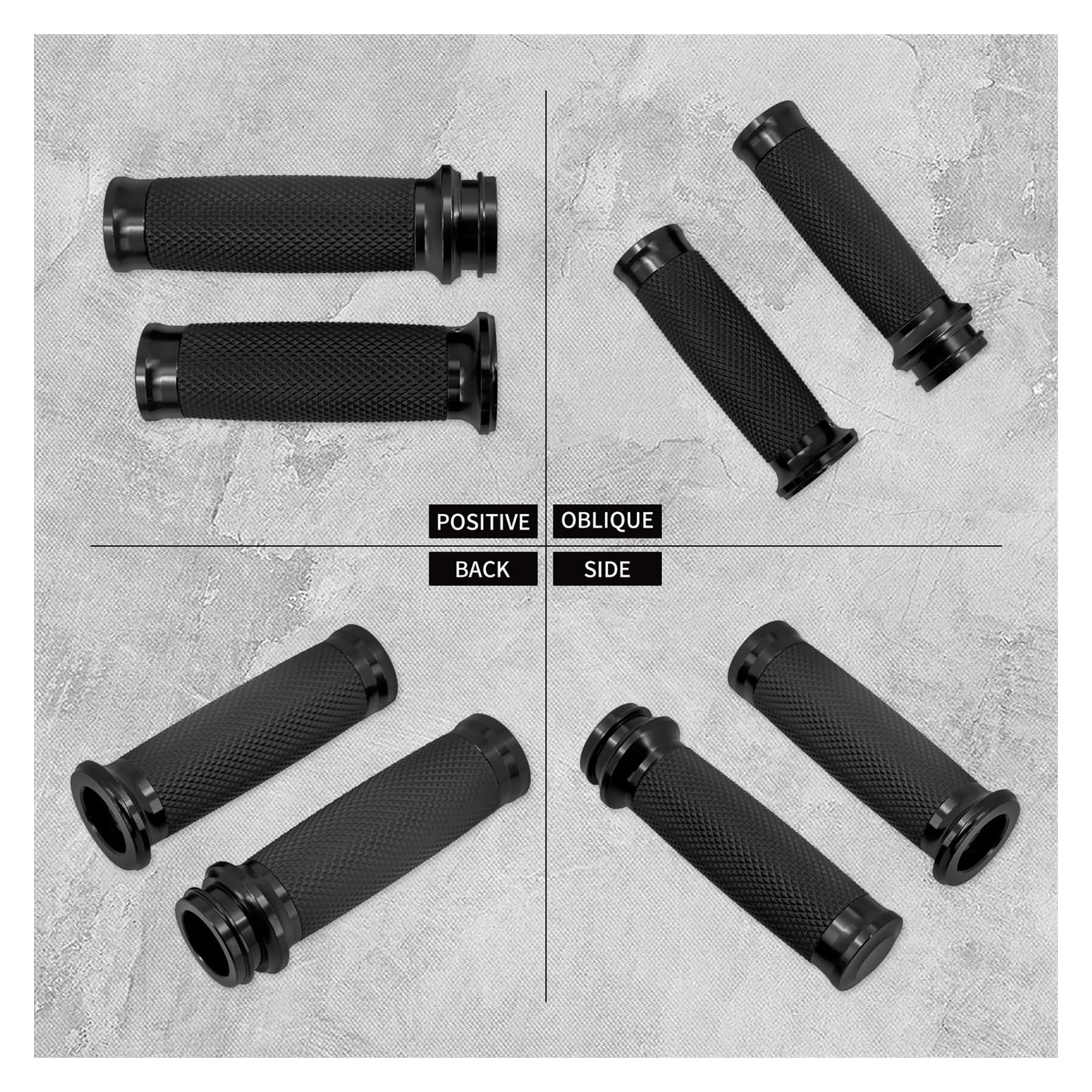 Manopole Moto Acceleratore Elettronico Da 1 "25mm Nero/cromato Per Har&ley Touring Street Glide FLHR Softail Fat Boy FLS Dyna CVO Manopole manubrio