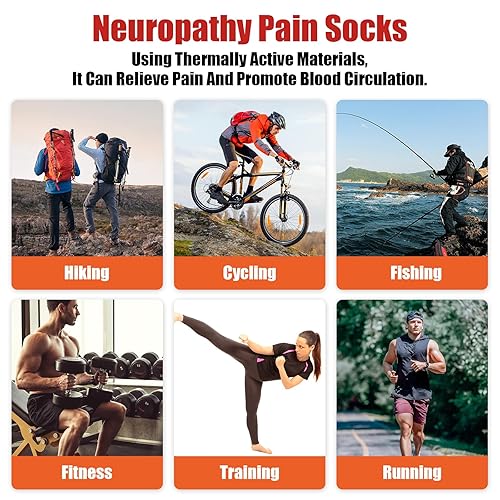 Miniatura 7 de 3 pares de calcetines para fascitis plantar, calcetines de neuropatía, manga de compresión de tobillo, calcetines de compresión sin dedos con