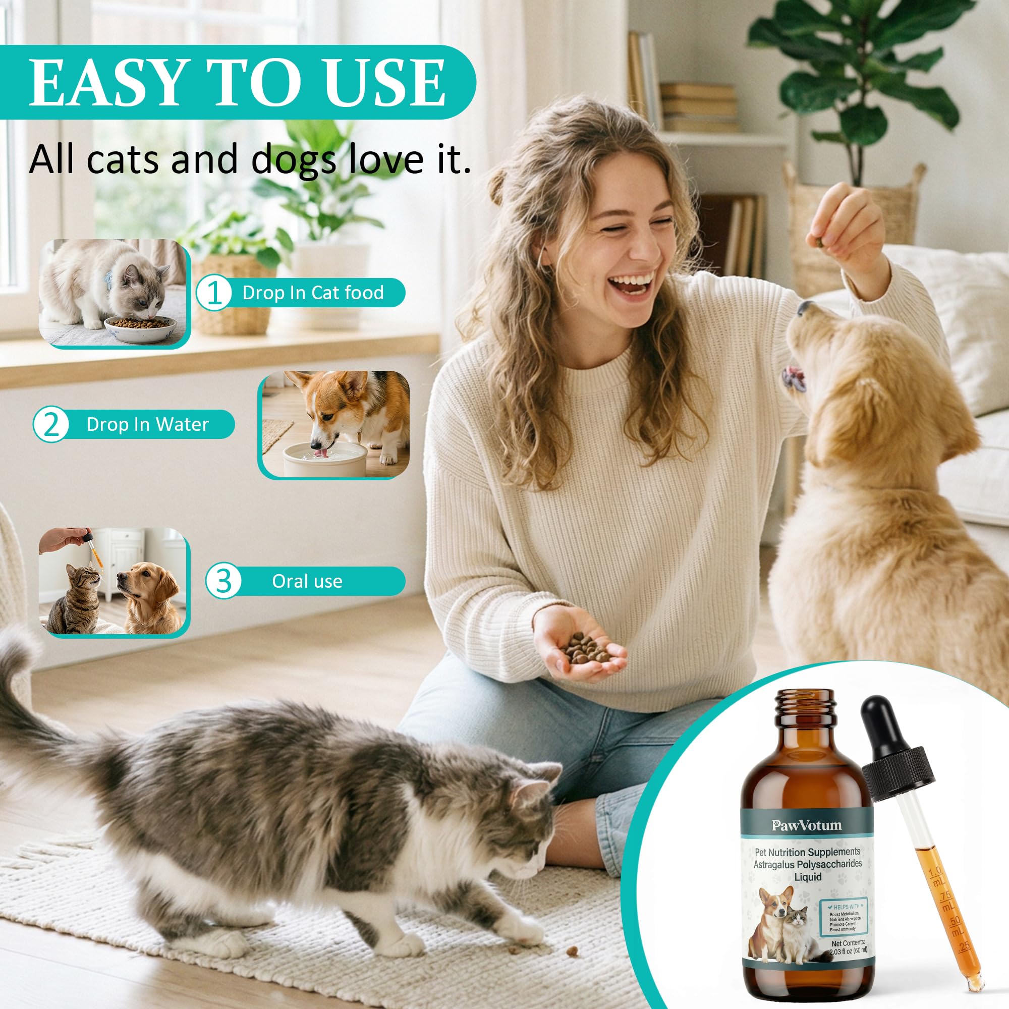 Cat Antibiotic, Cat UTI Treatment & Cat Upper Respiratory Relief, 2 Fl Oz — Amazon image 5