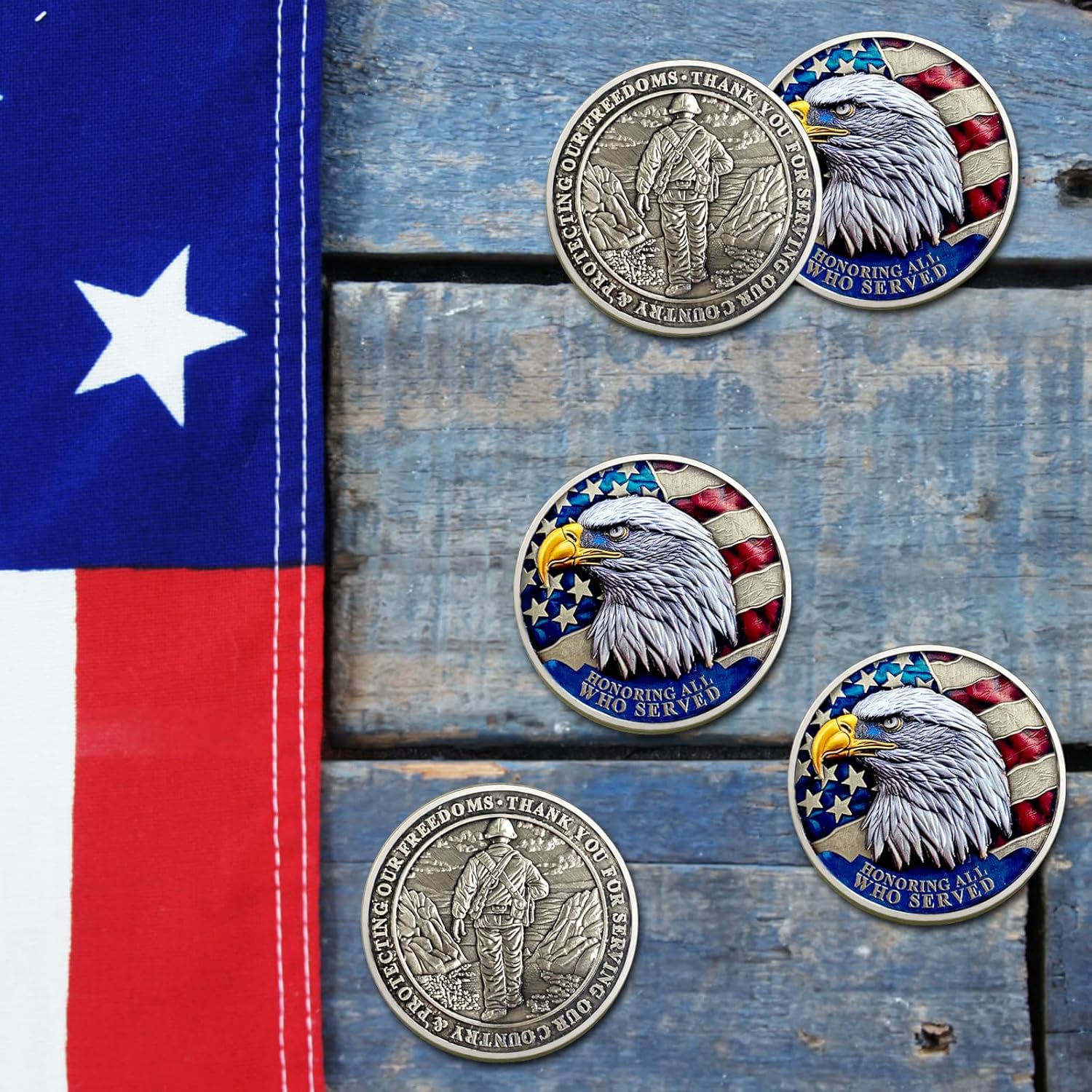 50 PCS AtSKnSK Thank You for Your Service for Veterans Appreciation Veteran's Day Gifts Bulk (Ancient Eagle Veteran, Piece, 50)