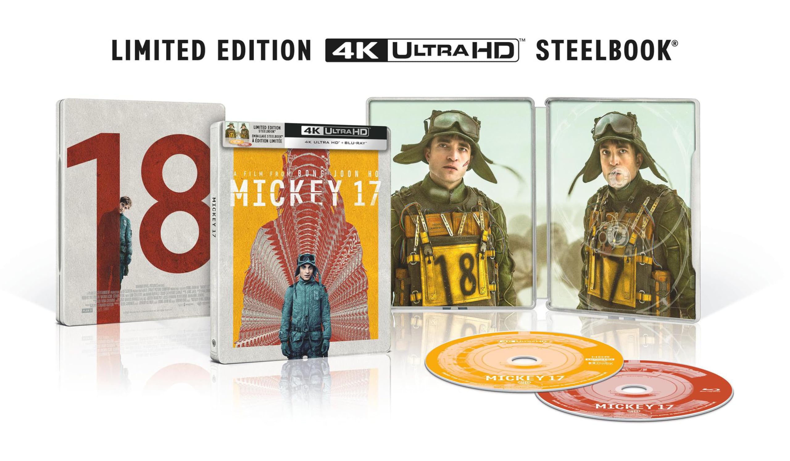 Mickey 17 (BIL/4K Ultra Steelbook + Blu-ray): Amazon.ca: Bong Joon