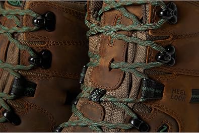 KEEN Utility Men's Pittsburg Energy 6 Soft Toe Waterproof Industrial Work Boots, Cascade Brown/Greener Pastures, 10.5 Wide, Cascade Brown/Green Meadows