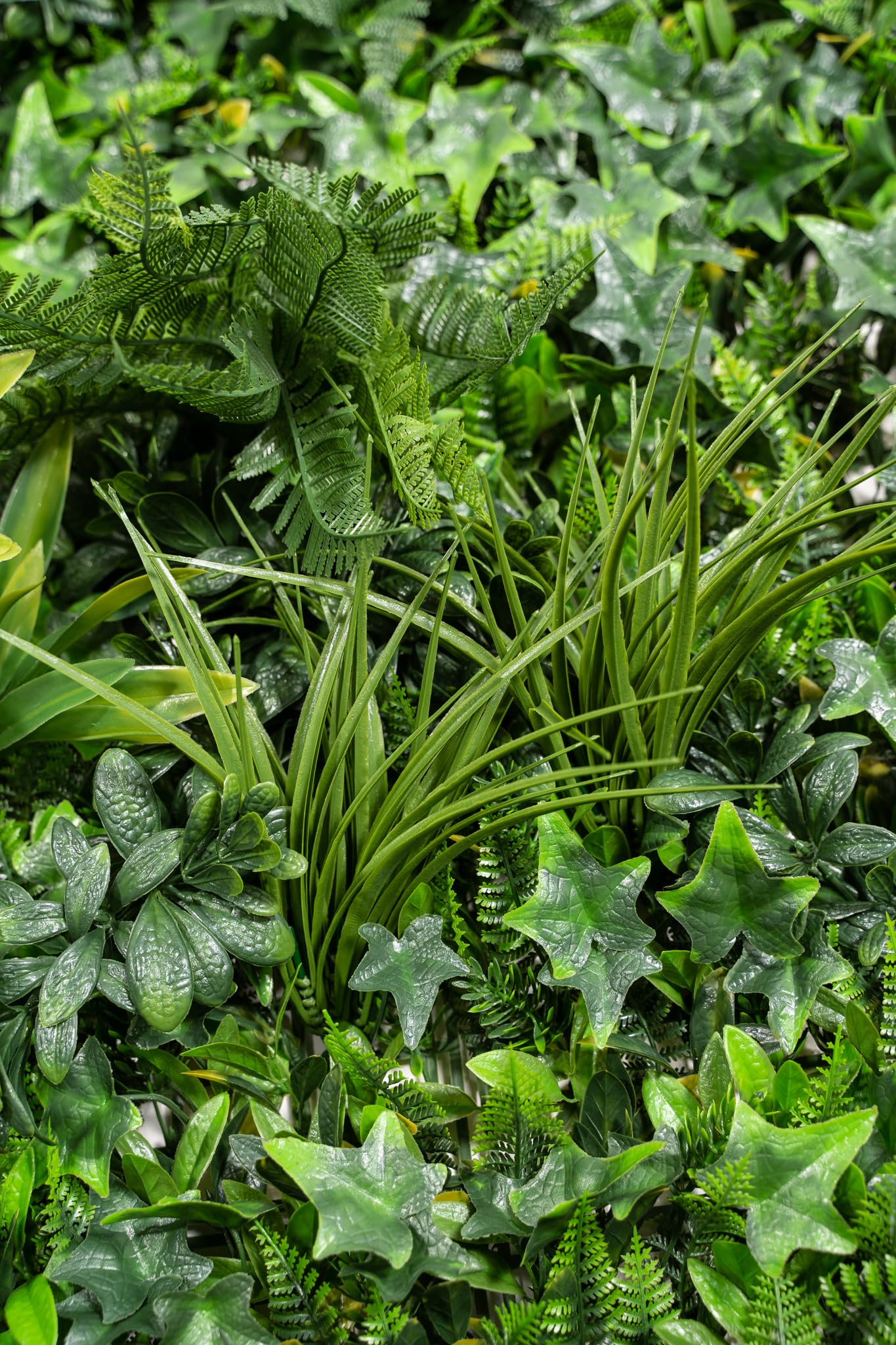 XONE Siepe Artificiale Jungle 100x100cm | Siepe Finta Foglie Giungla | Edera Sintetica Verde Ringhiera