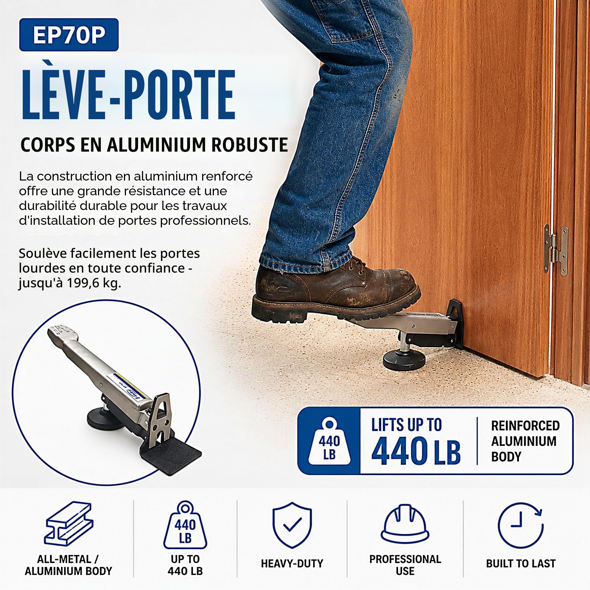 Virutex ELEVADOR DE PUERTAS EP70P Noir