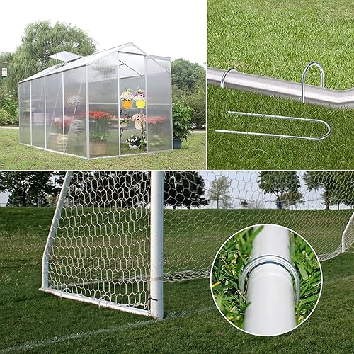 Miniatura 7 de Uekars Estacas de viento para cama elástica de acero galvanizado resistente pasadores de seguridad tipo U anclaje de tierra para porterías de fútbol