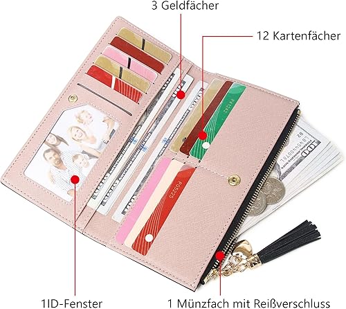 Miniatura 4 de Cartera delgada para mujer, billetera delgada para mujer, cartera delgada para mujer, carteras delgadas para mujer, billetera delgada y elegante,