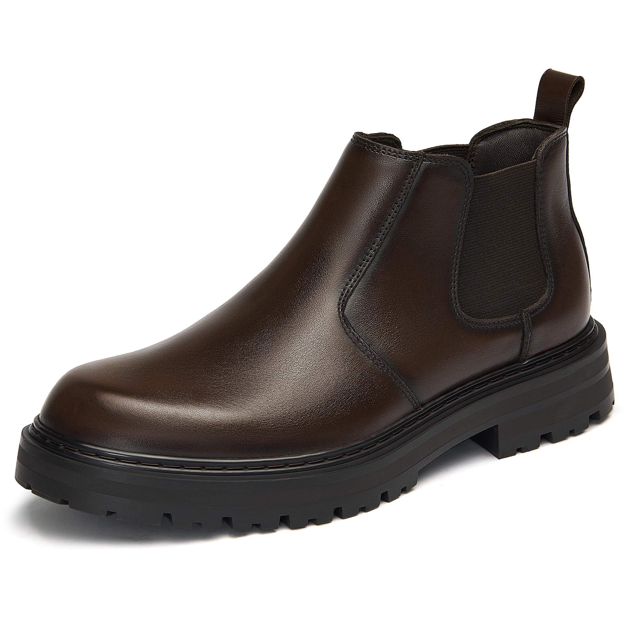 Holy dove Men's Wide Toe Box Chelsea Dress Boots Slip-On Ankle Boot