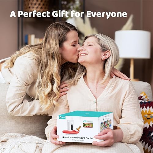 Miniatura 8 de Birdfy Comedero de colibríes con cámara, grabación automática de video de pájaro, notificación instantánea, vista en vivo, comederos inteligentes