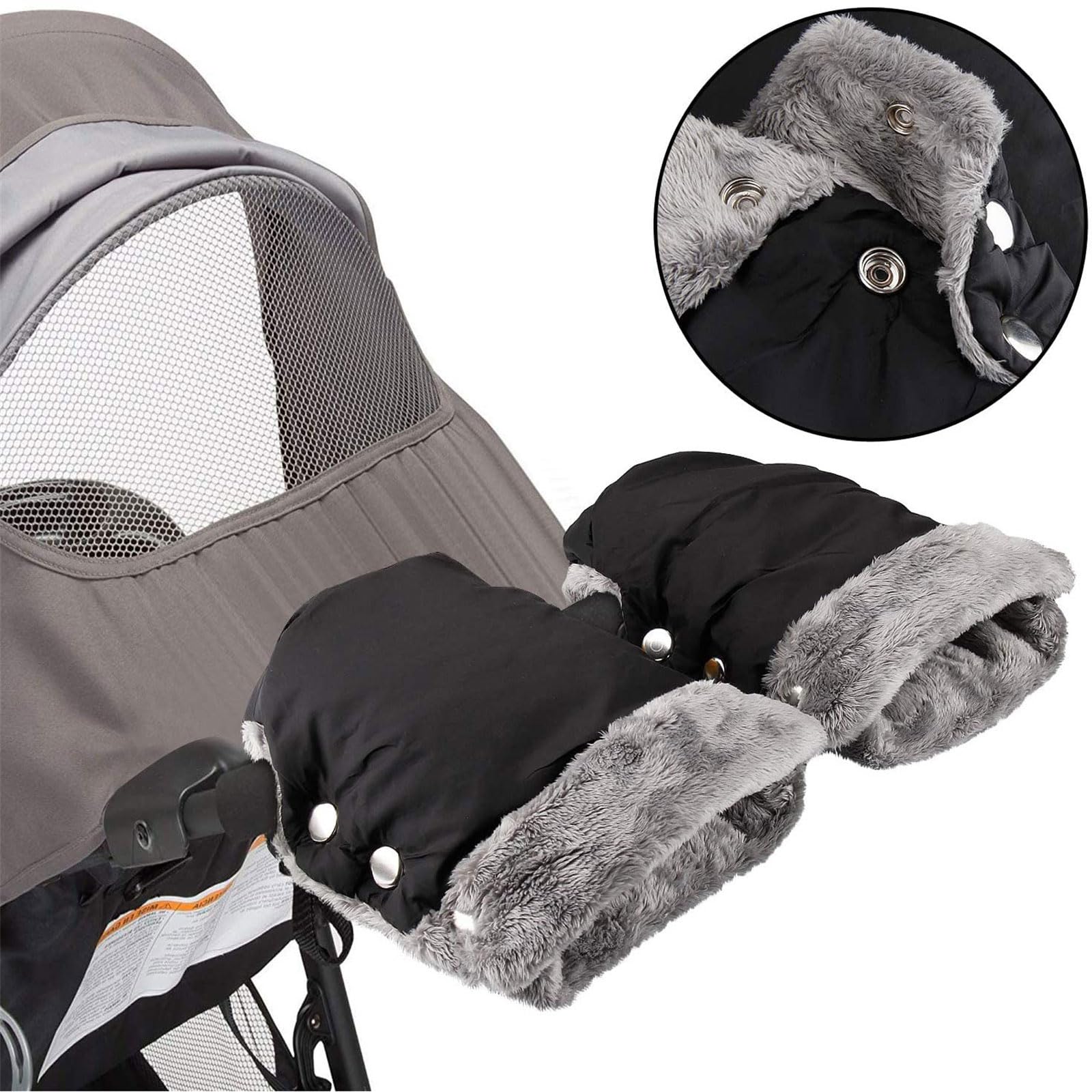 Manoplas de mano para cochecito, guantes a prueba de salpicaduras para clima frío