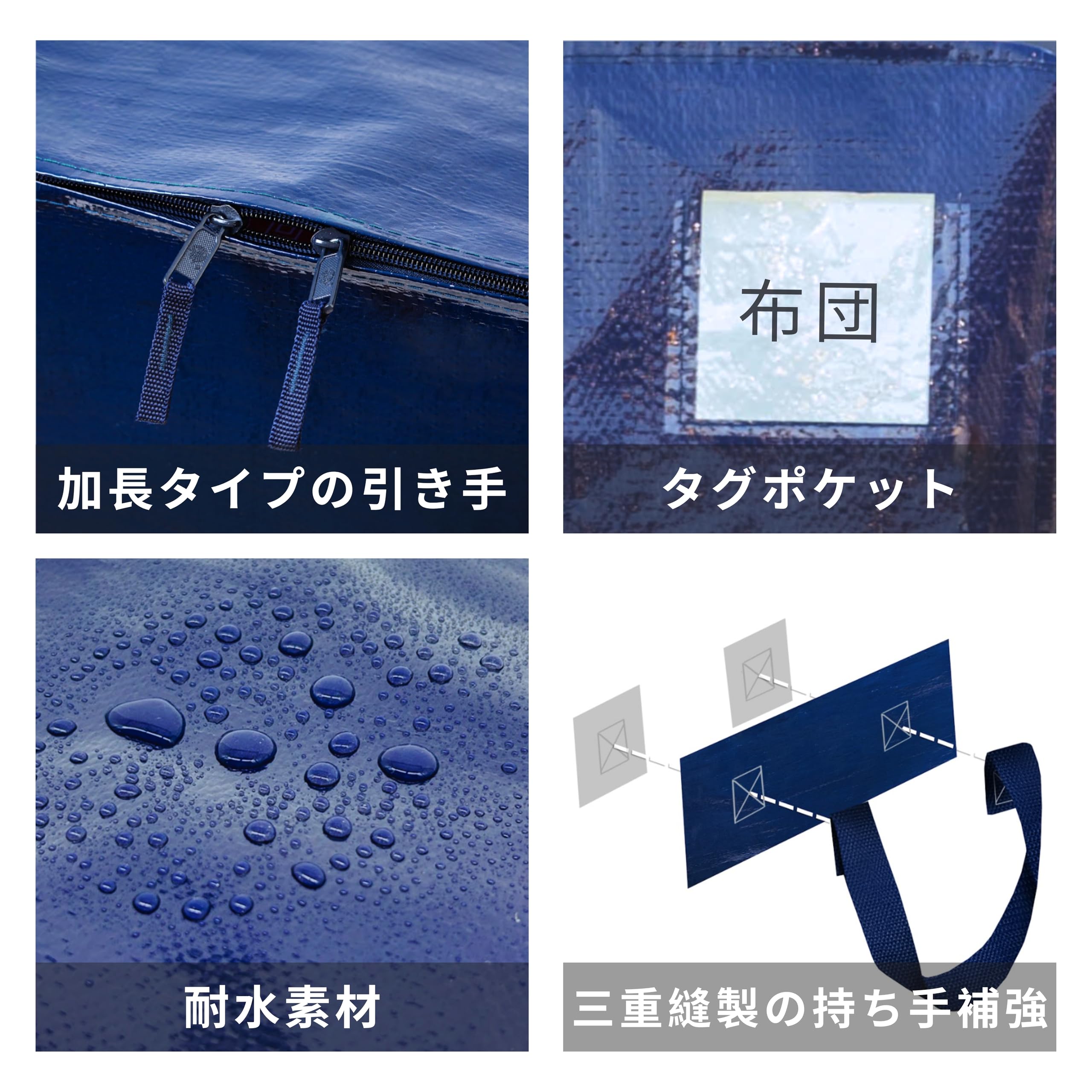 Amazon｜VENO 布団収納袋 リュック型 背負える 引越し用ダンボールの