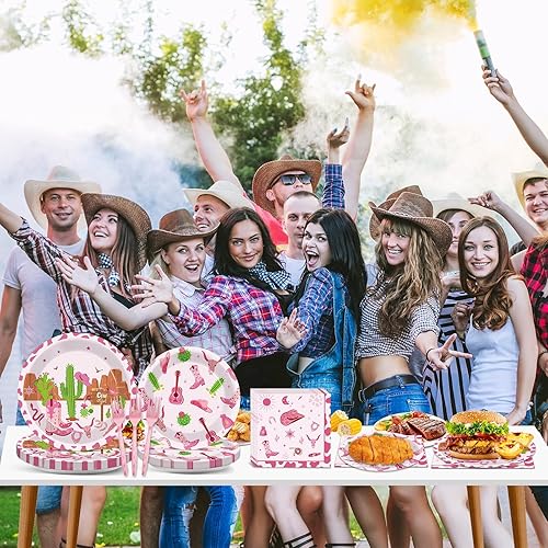 Miniatura 79 de gisgfim 96 piezas de suministros de fiesta de cumpleaños de pollo, platos de papel, servilletas de fiesta temática de pollo, decoraciones