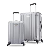 Samsonite Hardside Spinner Wheel Luggage, Silver, 2-Piece Set 2-Piece Set Silver