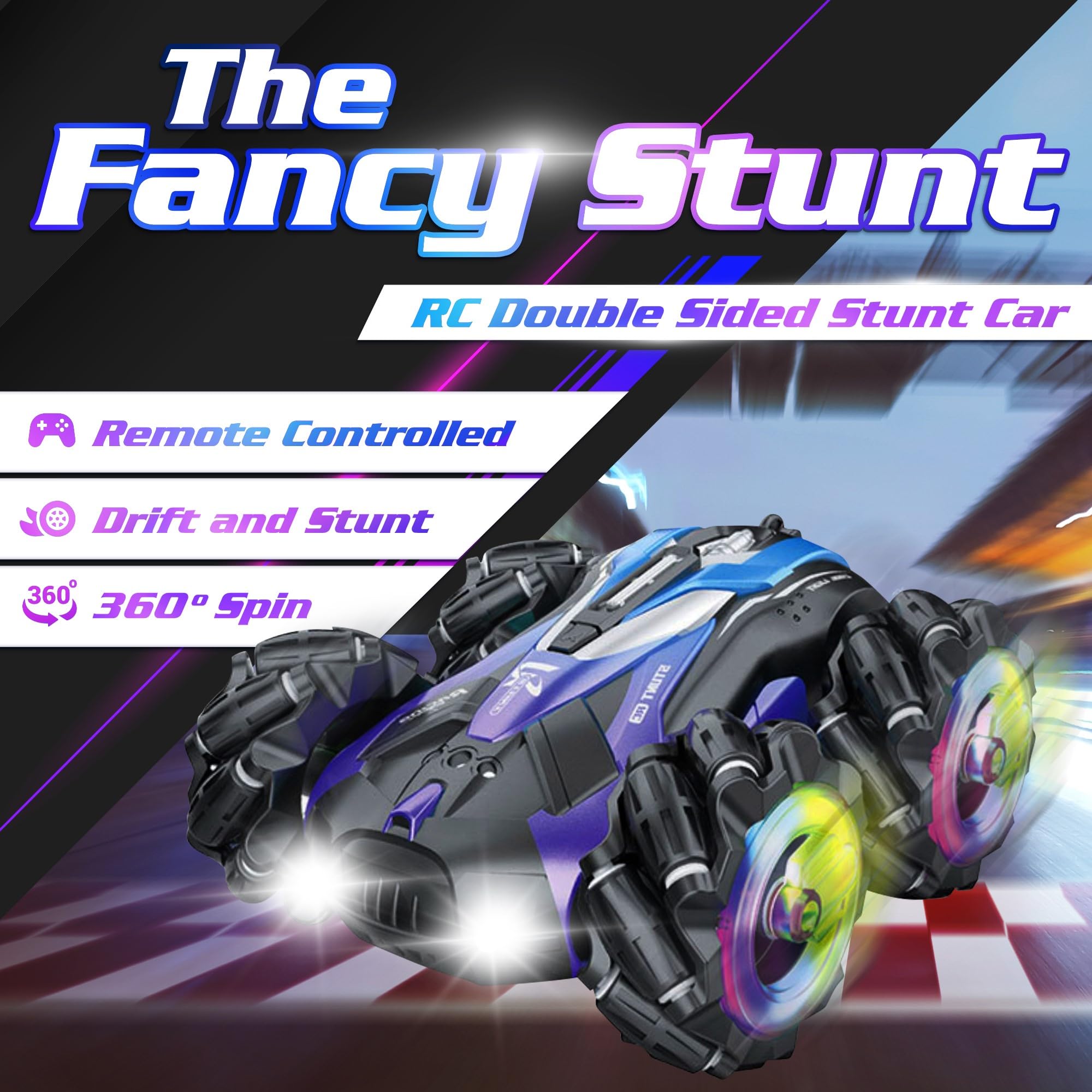 Remote Control Cars, RC Stunt Car with Hand Gesture Control, RC Car Toys for 6 Year Old Boy - Image 2