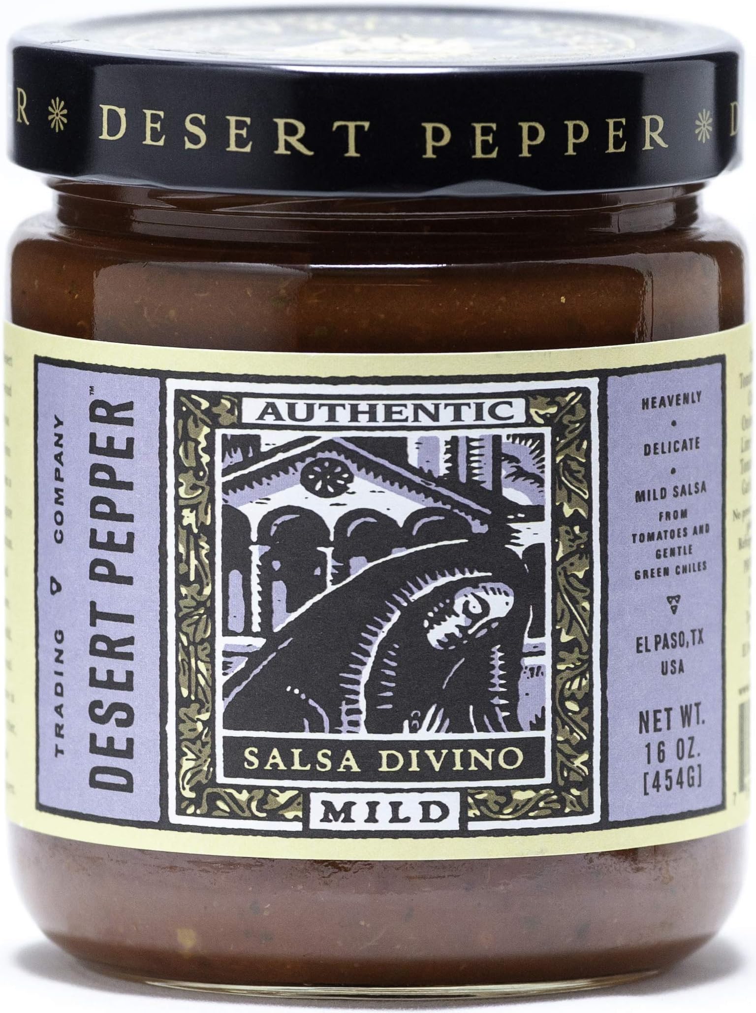 Desert Pepper Trading Divino Mild Salsa, 16 Ounce - Pack of 6
