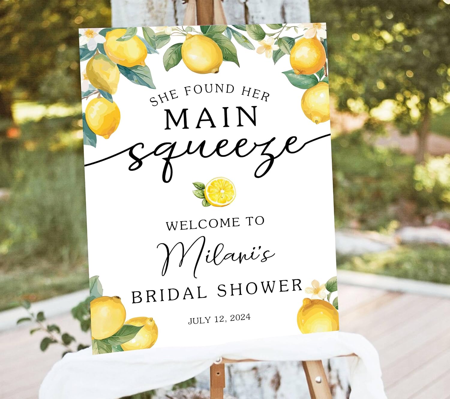 Amazon.com: Lemon She Found Her Main Squeeze Welcome To Bridal Shower ...