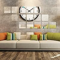 Vista 8 de Pegatinas de pared con espejo cuadrado, 12 unidades, autoadhesivas, extraíbles, 3D, de acrílico, espejo, de plástico, para decoración del hogar