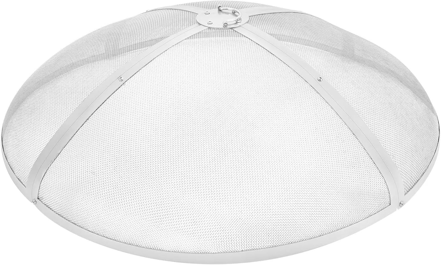 Fire Pit Spark Screen 36", Round Mesh Fire Pit Cover, Heavy Duty Metal Outdoor Fire Pit Lid Fire Pit Mesh Screen with Handle for Backyard, Garden, Patio