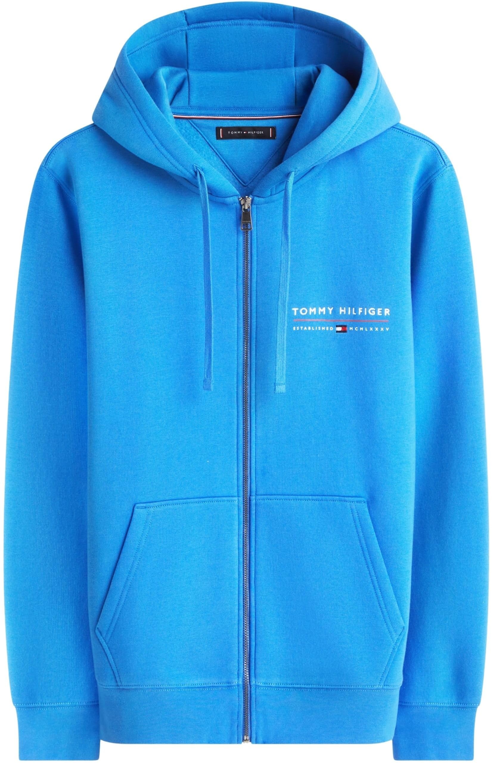 Tommy Hilfiger Brand Love TR Lockup FZ Hoody Mw0mw42462 Felpa con Cappuccio e Zip Uomo