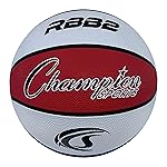 Champion Sports Rubber Junior Basketball, Heavy Duty - Pro Style Basketballs Premium Basketball Equipment, Indoor Outdoor - (Size 5 - Red, White, Blue)