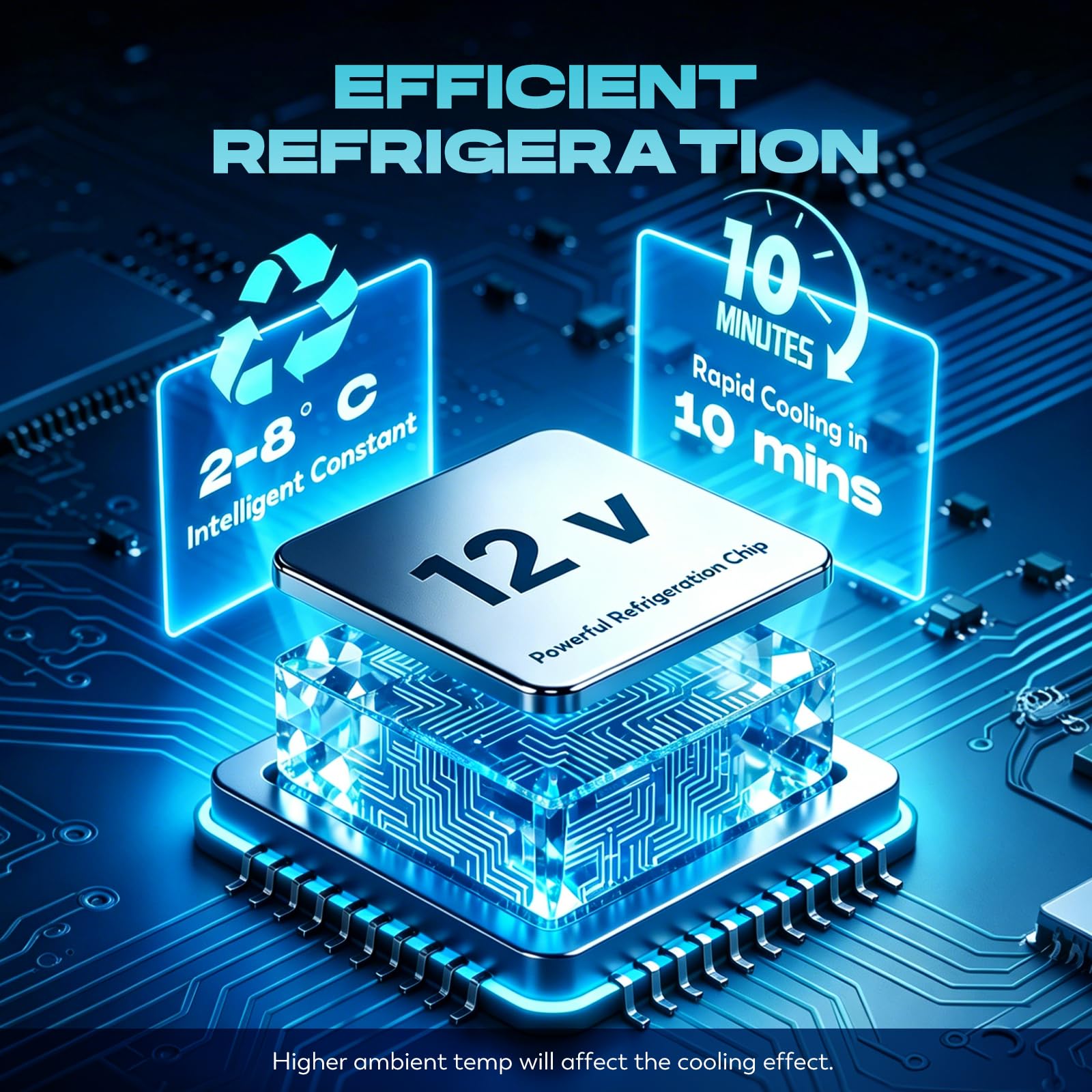 CGOLDENWALL Refrigerador de Insulina Portátil de Gran Capacidad 180 * 79 * 31mm, Nevera Medicamientos con 2-8℃ Temperatura Constante, Sistema de Alarma & Pantalla LED, para Coche, Hogar, Viaje