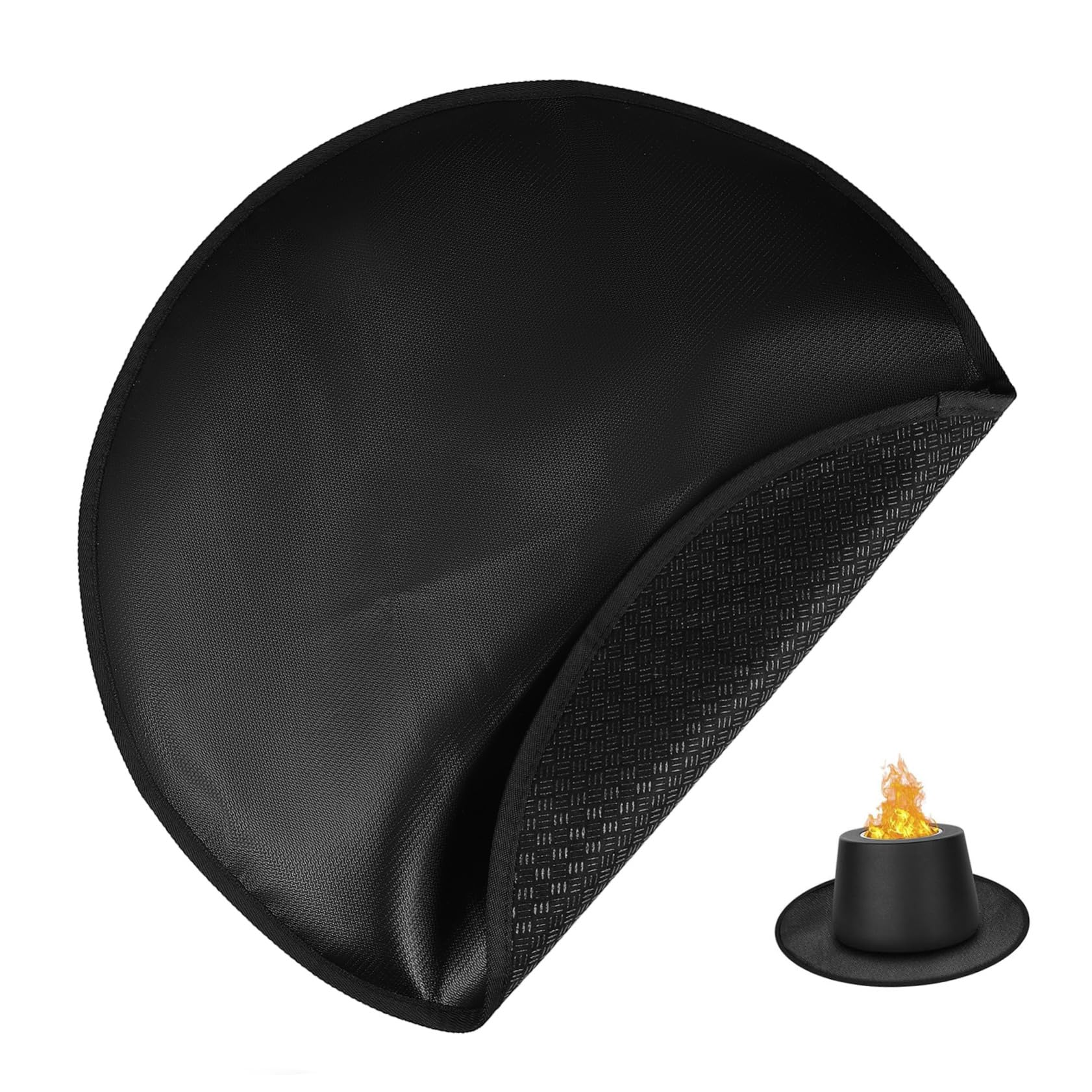 IWOWHERO Fireproof Silicone Grill Mat Nonslip Heat Protection Pad for Deck Patio Tabletop Durable Outdoor Grill Mat for Camping BBQ Fire Pit Use