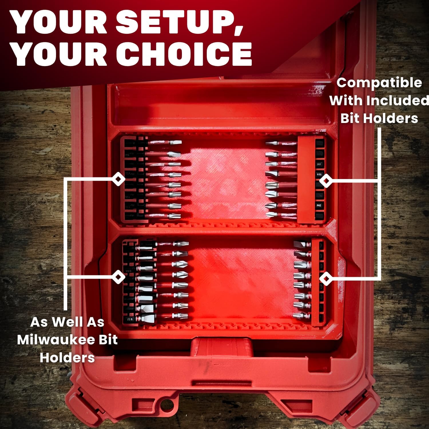 M12 Install Drill/Driver PACKOUT Insert | Compatible with Milwaukee 2505-22 | Custom 3D Printed Tool Organizer