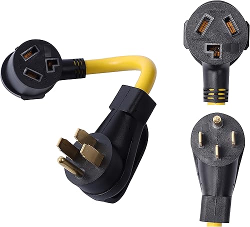 ONETAK NEMA 14-50P a 10-30R 120V240V 50 Amp 4 clavijas macho enchufe a 3 clavijas hembra receptáculo generador secador soldador secadora de ropa