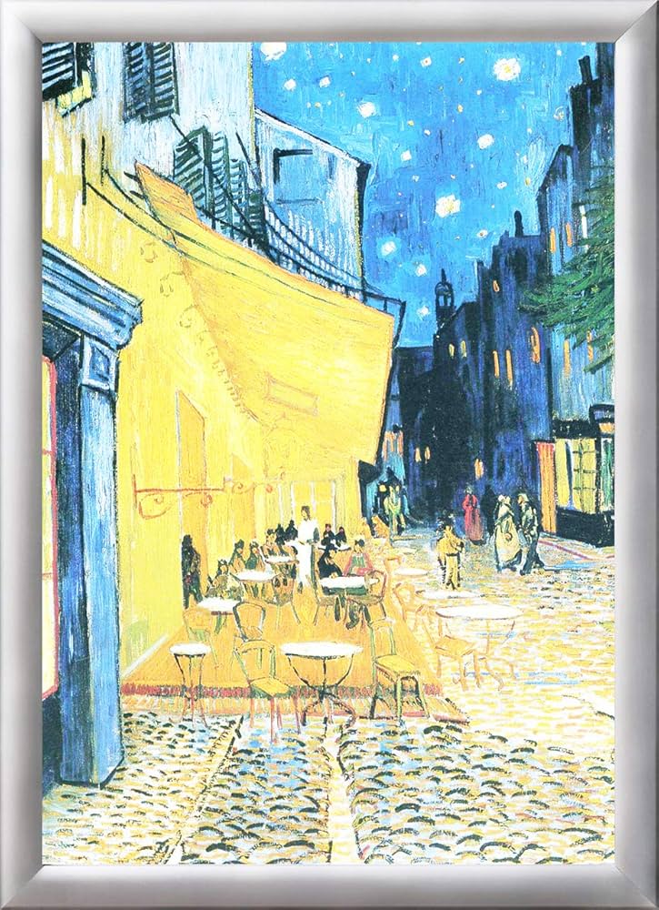 Amazon.co.jp: LEDで輝く名画 ゴッホ作-夜のカフェテラス アルミ