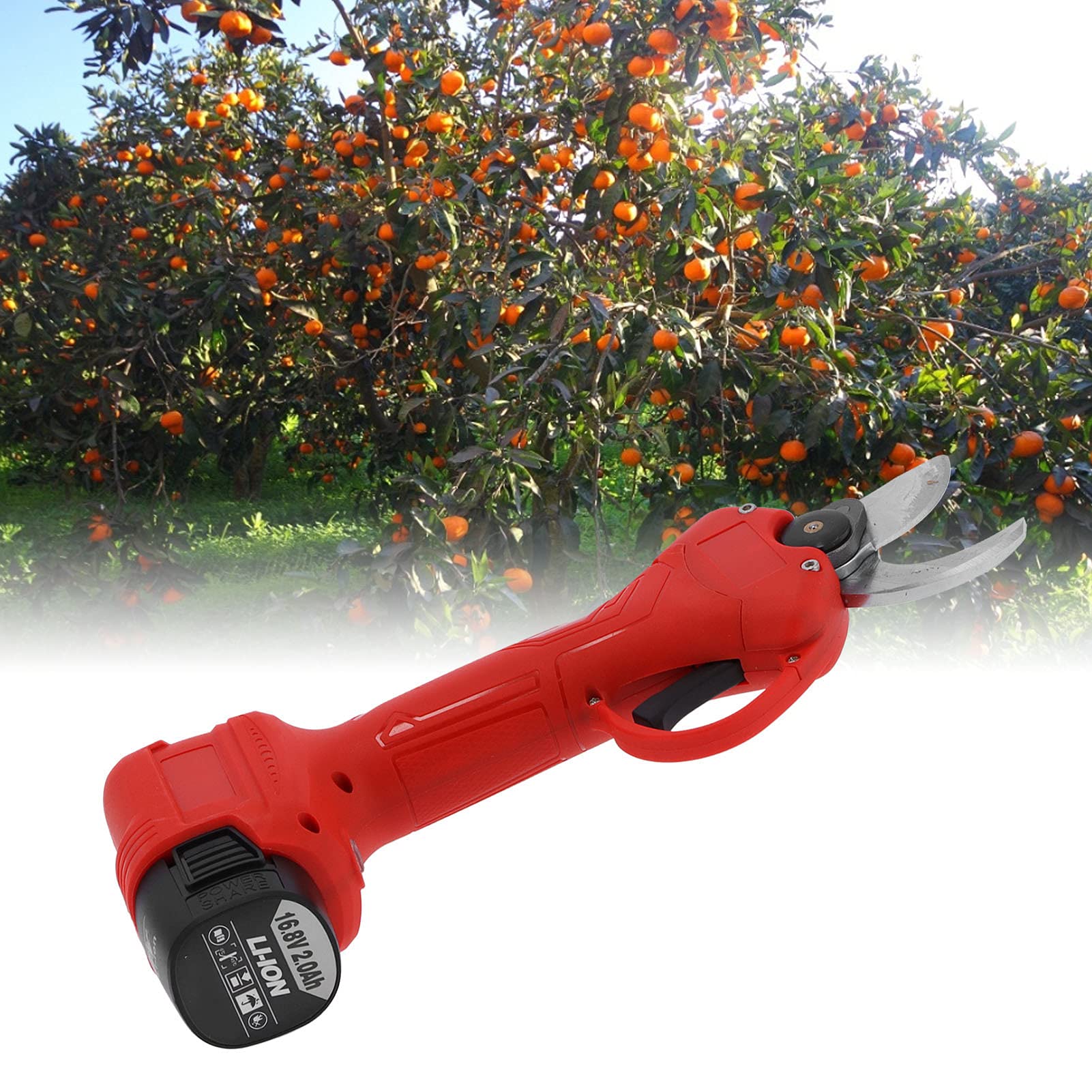 Cesoie da potatura a batteria al litio senza fili per la manutenzione di frutteti e giardini - con lama in acciaio al carbonio SK5 - Potatore elettrico ricaricabile per rami di